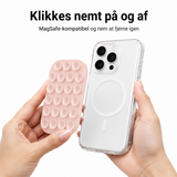Mobilholder (Sugekop) | Silikone Sugekop Mobilholder MagSafe - Magnetisk - Pink - DELUXECOVERS.DK
