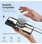Samsung Galaxy S25 Ultra | Samsung Galaxy S25 Ultra - DUX DUCIS® MagSafe Flip Cover - Kortholder - Sort - DELUXECOVERS.DK