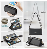 iPhone 17 Pro Max | iPhone 17 Pro Max - CaseMe™ Multifunktionel Skuldertaske - Sort - DELUXECOVERS.DK