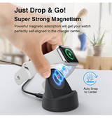 Apple Watch Opladere & Standere | Apple Watch - MagCold® Trådløs Oplader Stander - Sort - DELUXECOVERS.DK