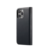 iPhone 11 Pro Max | iPhone 11 Pro Max - Vintage 2-i-1 plånboksfodral i läder (avtagbart skal) – Svart – DG.MING™ - DELUXECOVERS.SE