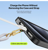 Mobilrem, håndledsrem, Nylon snor | DUX DUCIS™ Kort Nylon Snor / Strop til Mobil & iPhone - Grå - DELUXECOVERS.DK