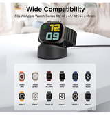 Apple Watch Opladere & Standere | Apple Watch - MagCold® Trådløs Oplader Stander - Sort - DELUXECOVERS.DK