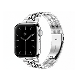 Apple Watch 42-49mm | Apple Watch (42/44/SE/45/46/49mm) - Butterfly Stål Urlænke - Sølv - DELUXECOVERS.DK