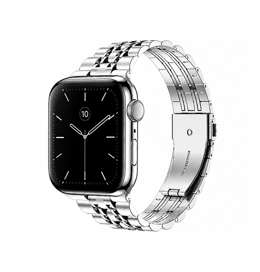 Apple Watch 42-49mm | Apple Watch (42/44/SE/45/46/49mm) - Butterfly Stål Urlænke - Sølv - DELUXECOVERS.DK