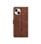 iPhone 13 Mini | iPhone 13 Mini - Retro Diary Læder Cover Etui M. Pung - Brun - DELUXECOVERS.DK