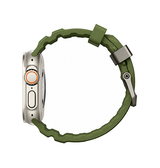 Apple Watch 42-49mm | Apple Watch (42/44/SE/45/46/49mm) - Wild Buckle™ Silikonerem - Army grøn - DELUXECOVERS.DK
