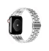 Apple Watch 42-49mm | Apple Watch (42/44/SE/45/46/49mm) - Butterfly Stål Urlænke - Sølv - DELUXECOVERS.DK