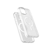 iPhone 15 Pro | iPhone 15 Pro - DeLX™ Glitter Silikone Cover M. MagSafe- Sølv - DELUXECOVERS.DK