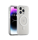 iPhone 15 Pro | iPhone 15 Pro - DeLX™ Translucent MagSafe Silikone Cover - Hvid - DELUXECOVERS.DK