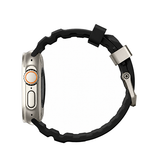Apple Watch 42-49mm | Apple Watch (42/44/SE/45/46/49mm) - Wild Buckle™ Silikonerem - Sort - DELUXECOVERS.DK