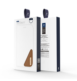 iPhone 16 Pro Max | iPhone 16 Pro Max - DUX DUCIS® Ægte Læder Etui M. Kortholder - Brun - DELUXECOVERS.DK