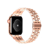 Apple Watch 42-49mm | Apple Watch (42/44/SE/45/46/49mm) - Butterfly Stål Urlænke - Rose - DELUXECOVERS.DK