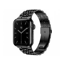 Apple Watch 42-49mm | Apple Watch (42/44/SE/45/46/49mm) - Butterfly Stål Urlænke - Sort - DELUXECOVERS.DK