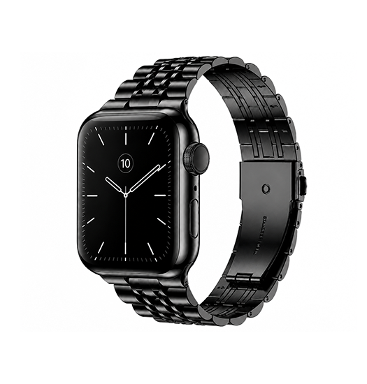 Apple Watch 42-49mm | Apple Watch (42/44/SE/45/46/49mm) - Butterfly Stål Urlænke - Sort - DELUXECOVERS.DK