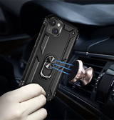 iPhone 15 | iPhone 15 - NX Pro™ Armor Cover m. Ring Holder - Sort - DELUXECOVERS.DK