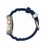 Apple Watch 42-49mm | Apple Watch (42/44/SE/45/46/49mm) - Wild Buckle™ Silikonerem - Navy - DELUXECOVERS.DK
