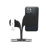 3-i-1 & Multi-Ladestationer | DeLX™ 3-i-1 MagSafe Kompatibel Oplader til iPhone, iWatch & AirPods - Sort - DELUXECOVERS.DK