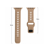Apple Watch 42-49mm | Apple Watch (42/44/SE/45/46/49mm) - Square Buckle Silikonerem - Brown - DELUXECOVERS.DK