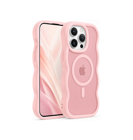 iPhone 16 Pro | iPhone 16 Pro - DeLX™ Wave Translucent Silikone Cover - Lyserød - DELUXECOVERS.DK