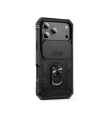 iPhone 17 Pro Max | iPhone 17 Pro Max - NX Pro™ Armor Cover m. Ring Holder - Sort - DELUXECOVERS.DK