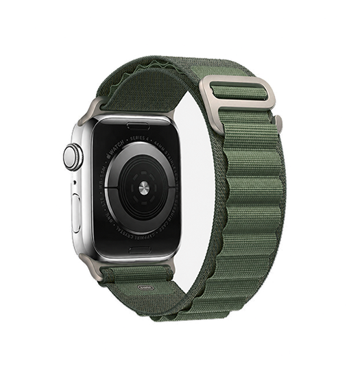 Apple Watch 42-49mm | Apple Watch (42/44/SE/45/46/49mm) - L'Empiri™ Trail-X Nylon Loop - Grøn - DELUXECOVERS.DK