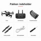 Drönare | Drönare för barn och nybörjare – FPV – Hopfällbar – Svart - DELUXECOVERS.SE