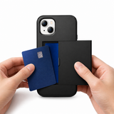 iPhone 13 | iPhone 13 - Deluxe™ Håndværker Cover M. Kortholder - Sort - DELUXECOVERS.DK