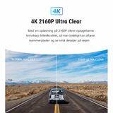 Dashcam | 4K UHD Dashcam M. Skærm - G-Sensor - GPS - APP - BlackBOX™ - DELUXECOVERS.DK