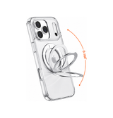 iPhone 18 Pro | iPhone 18 Pro - MagStand Silikone Cover - Gennemsigtig - DELUXECOVERS.DK