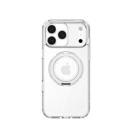 iPhone 18 Pro Max | iPhone 18 Pro Max - MagStand Silikone Cover - Gennemsigtig - DELUXECOVERS.DK
