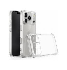 iPhone 18 Pro | iPhone 18 Pro - Silent Stødsikker Silikone Cover - Gennemsigtig - DELUXECOVERS.DK