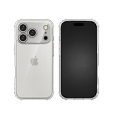iPhone 18 Pro Max | iPhone 18 Pro Max - Silent Stødsikker Silikone Cover - Gennemsigtig - DELUXECOVERS.DK