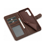 Samsung Galaxy S24 Plus | Samsung Galaxy S24 Plus - LC.IMEEKE™ Læder Cover M. Kortholder - Brun - DELUXECOVERS.DK