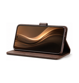 Samsung Galaxy S25 Plus | Samsung Galaxy S25 Plus - LC.IMEEKE™ Læder Cover M. Kortholder - Brun - DELUXECOVERS.DK
