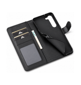 Samsung Galaxy S24 Plus | Samsung Galaxy S24 Plus - LC.IMEEKE™ Læder Cover M. Kortholder - Sort - DELUXECOVERS.DK