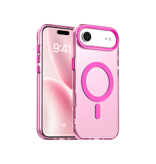 iPhone 17 Air | iPhone 17 Air - DeLX™ Frosted Cover m. MagSafe - Pink - DELUXECOVERS.DK