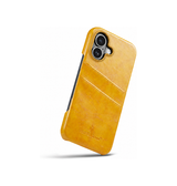 iPhone 17 | iPhone 17 - NX Design™ Læder Cover M. Kortholder - Gul - DELUXECOVERS.DK