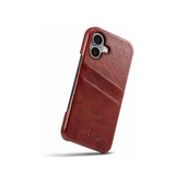 iPhone 17 | iPhone 17 - NX Design™ Læder Cover M. Kortholder - Brun - DELUXECOVERS.DK