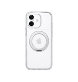 iPhone 17 | iPhone 17 - MagSafe Silikone Cover m. Ring Holder - Sølv - DELUXECOVERS.DK