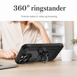 iPhone 11 Pro Max | iPhone 11 Pro Max - NX Pro™ Armor Cover m. Ring Holder - Sort - DELUXECOVERS.DK