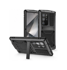 Samsung Galaxy S25 Ultra | Samsung Galaxy S25 Ultra - R-JUST™ Safeguard Vandtæt 360 °Cover - Sort - DELUXECOVERS.DK