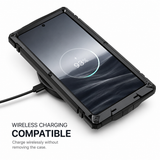 Samsung Galaxy S25 Ultra | Samsung Galaxy S25 Ultra - R-JUST™ Safeguard Vandtæt 360 °Cover - Sort - DELUXECOVERS.DK