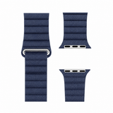 Apple Watch 38-42mm | Apple Watch (38/40/SE/41/42mm) - Valence™ Loop Læder Rem - Navy - DELUXECOVERS.DK