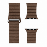 Apple Watch 42-49mm | Apple Watch (42/44/SE/45/46/49mm) - Valence™ Loop Læder Rem - Brun - DELUXECOVERS.DK