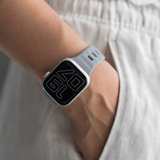 Apple Watch 38-42mm | Apple Watch (38/40/SE/41/42mm) - Square Buckle Silikonerem - Stone - DELUXECOVERS.DK