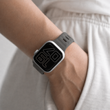 Apple Watch 38-42mm | Apple Watch (38/40/SE/41/42mm) - Square Buckle Silikonerem - Graphite - DELUXECOVERS.DK