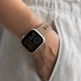 Apple Watch 42-49mm | Apple Watch (42/44/SE/45/46/49mm) - Square Buckle Silikonerem - Brown - DELUXECOVERS.DK