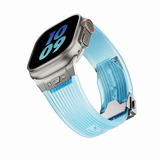 Apple Watch 42-49mm | Apple Watch (42/44/SE/45/46/49mm) - Redefine™ Translucent Sports Rem - Blå - DELUXECOVERS.DK