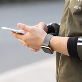 Apple Watch 38-42mm | Apple Watch (38/40/SE/41/42mm) - Nato Military Nylon Rem - Mat Gray - DELUXECOVERS.DK